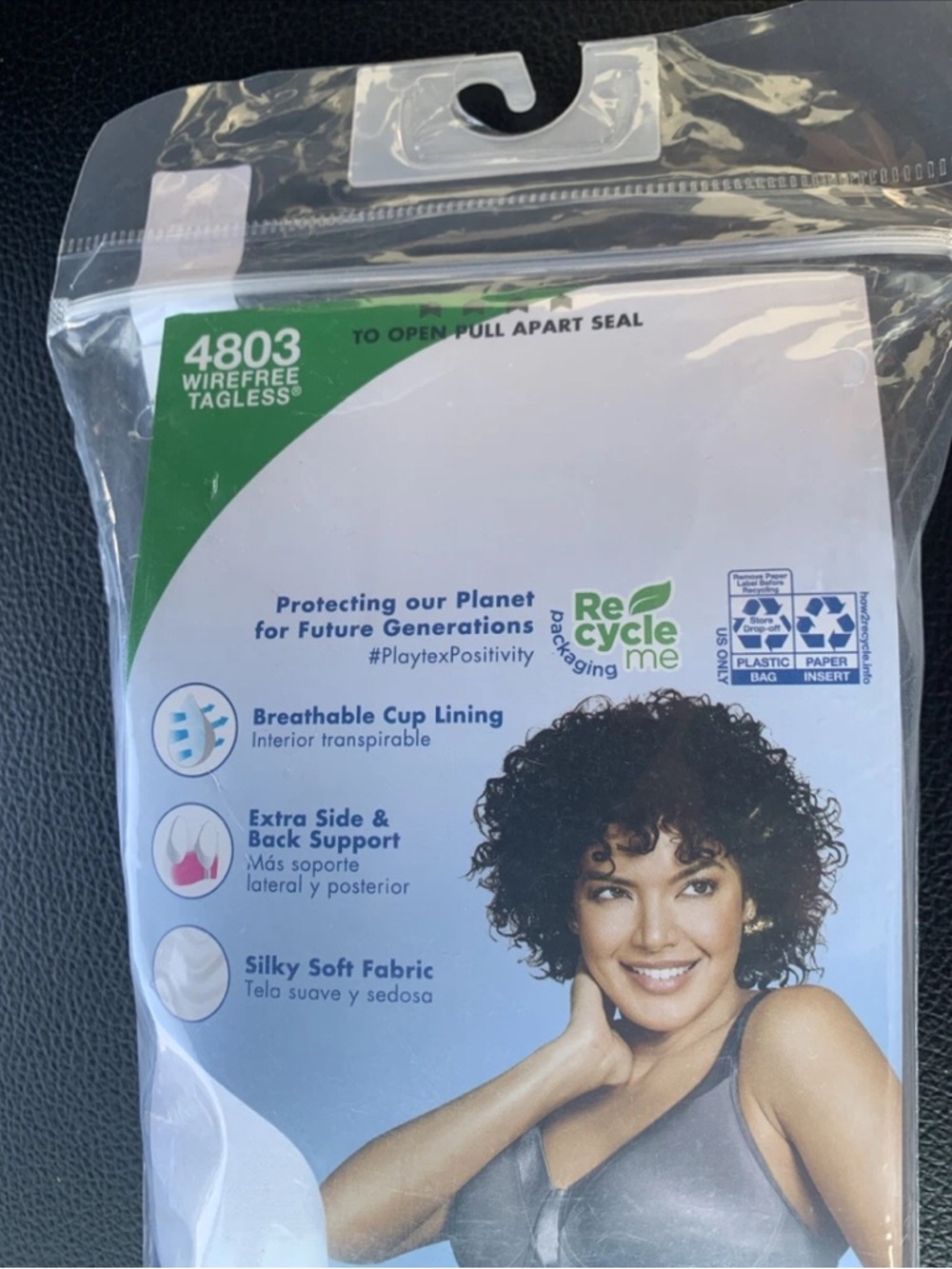 Playtex 18 Hour Silky Soft Smoothing Bra - White 44D - Picture 6 of 7